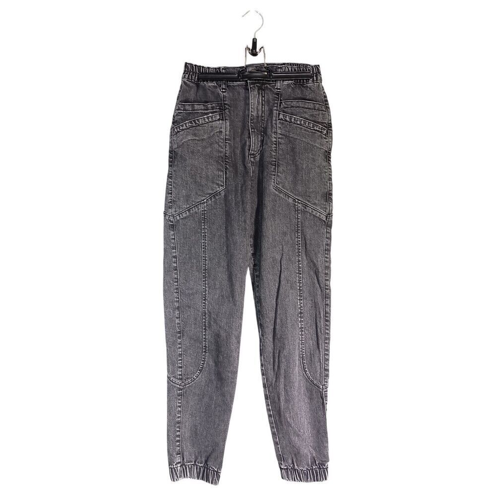 Retrofete Myla Jogger Pant Jean High Rise Hematite Black Women's 25